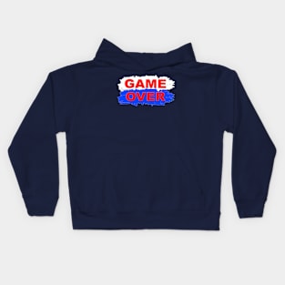 GAME-OVER,-RED,-BLUE Kids Hoodie